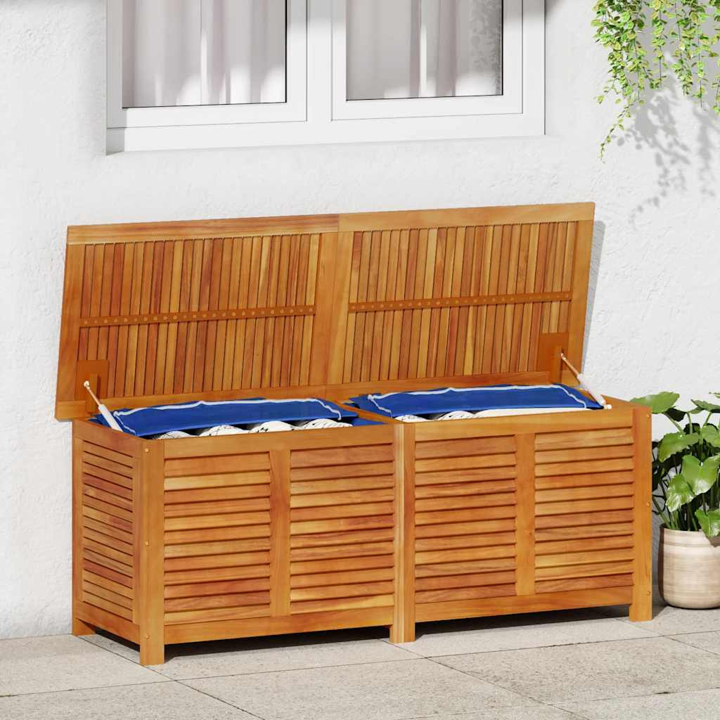 vidaXL Gartenbox mit Lüftungsschlitzen 150x50x56 cm Massivholz Akazie