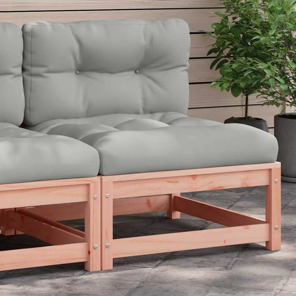 vidaXL Gartensofa ohne Armlehnen mit Kissen Massivholz Douglasie
