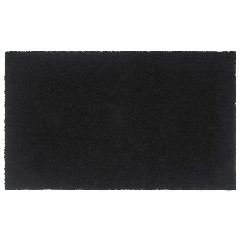 vidaXL Fußmatte Schwarz 90x150 cm Kokosfaser Getuftet