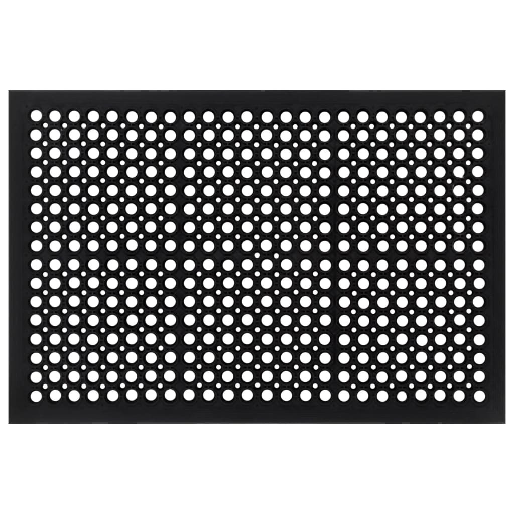 vidaXL Fußmatte Rechteckig 60x90 cm Gummi