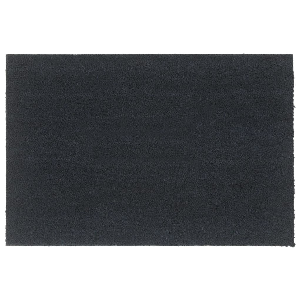 vidaXL Fußmatte Dunkelgrau 60x90 cm Kokosfaser Getuftet