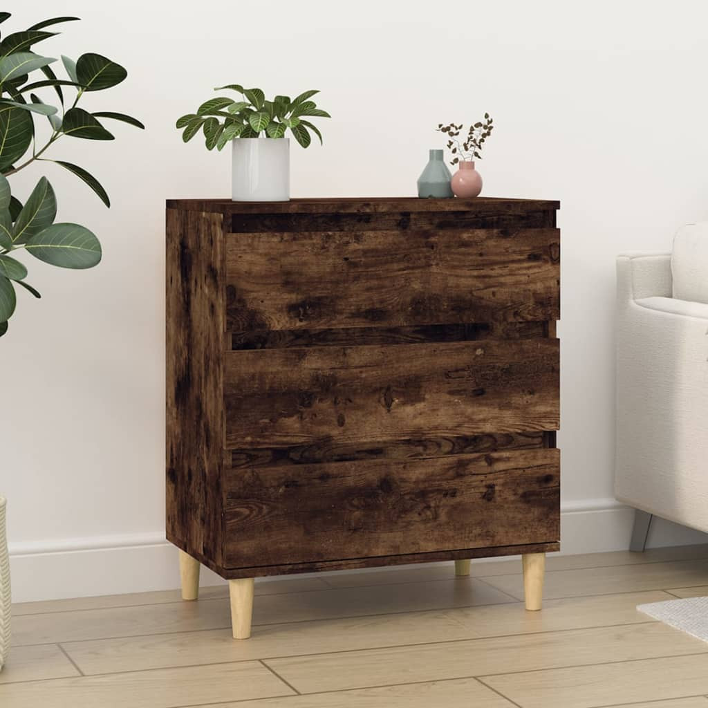 vidaXL Sideboard Räuchereiche 60x35x70 cm Holzwerkstoff