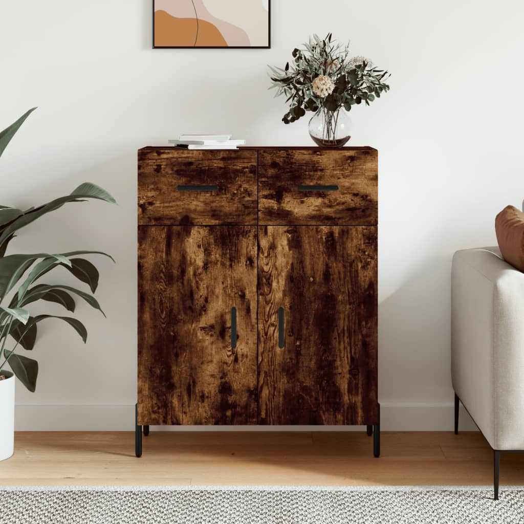 vidaXL Sideboard Räuchereiche 69,5x34x90 cm Holzwerkstoff