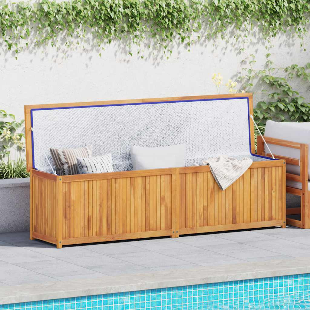vidaXL Gartenbox 200x50x55 cm Massivholz Teak