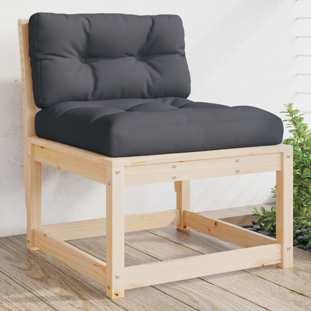 vidaXL Gartensofa mit Kissen Massivholz Kiefer