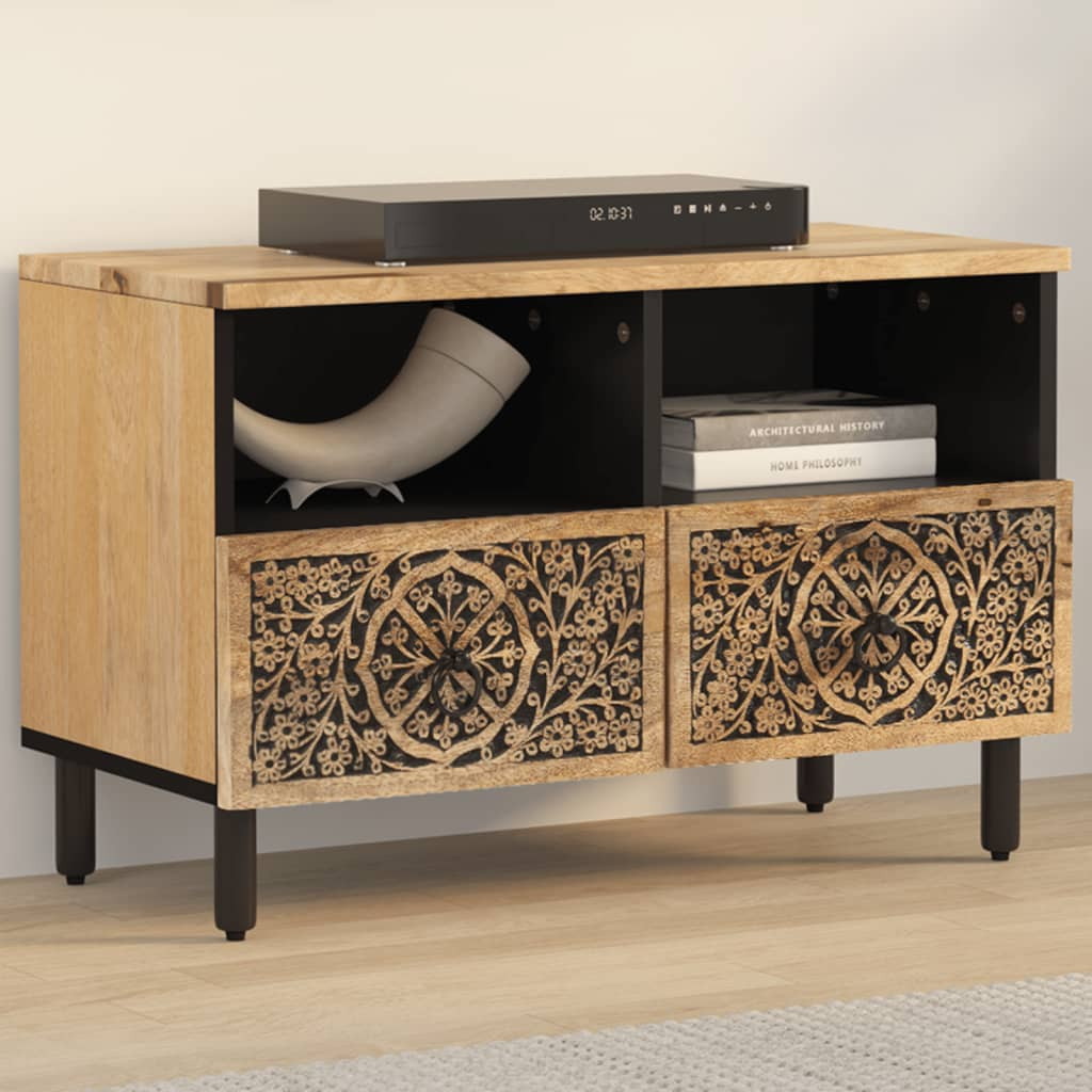 vidaXL TV-Schrank 70x33x46 cm Massivholz Mango