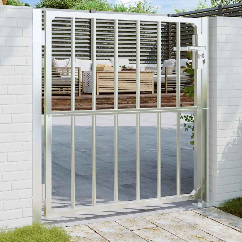 vidaXL Gartentor 100 x 95 cm Edelstahl