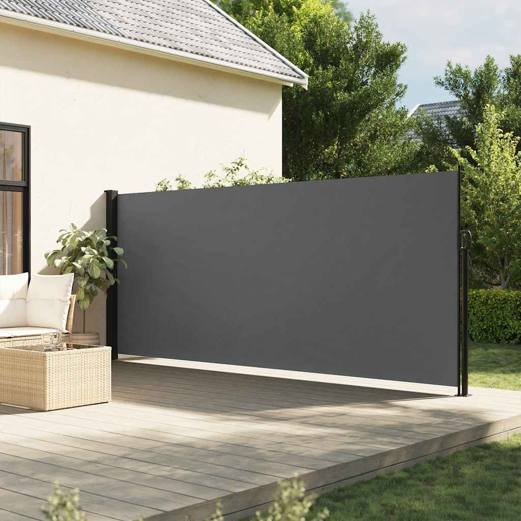 vidaXL Seitenmarkise Ausziehbar Anthrazit 180x500 cm