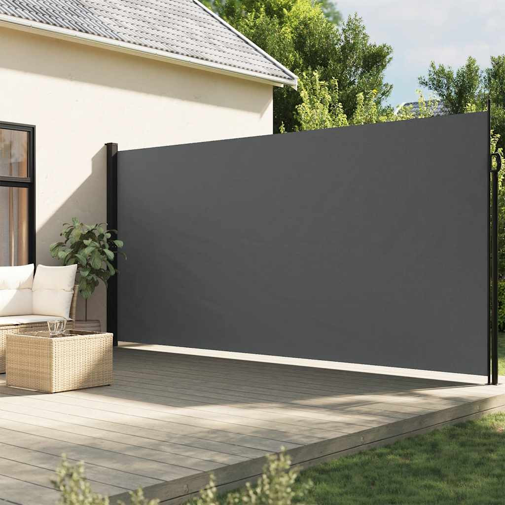 vidaXL Ausziehbare Seitenmarkise Anthrazit 220x300 cm