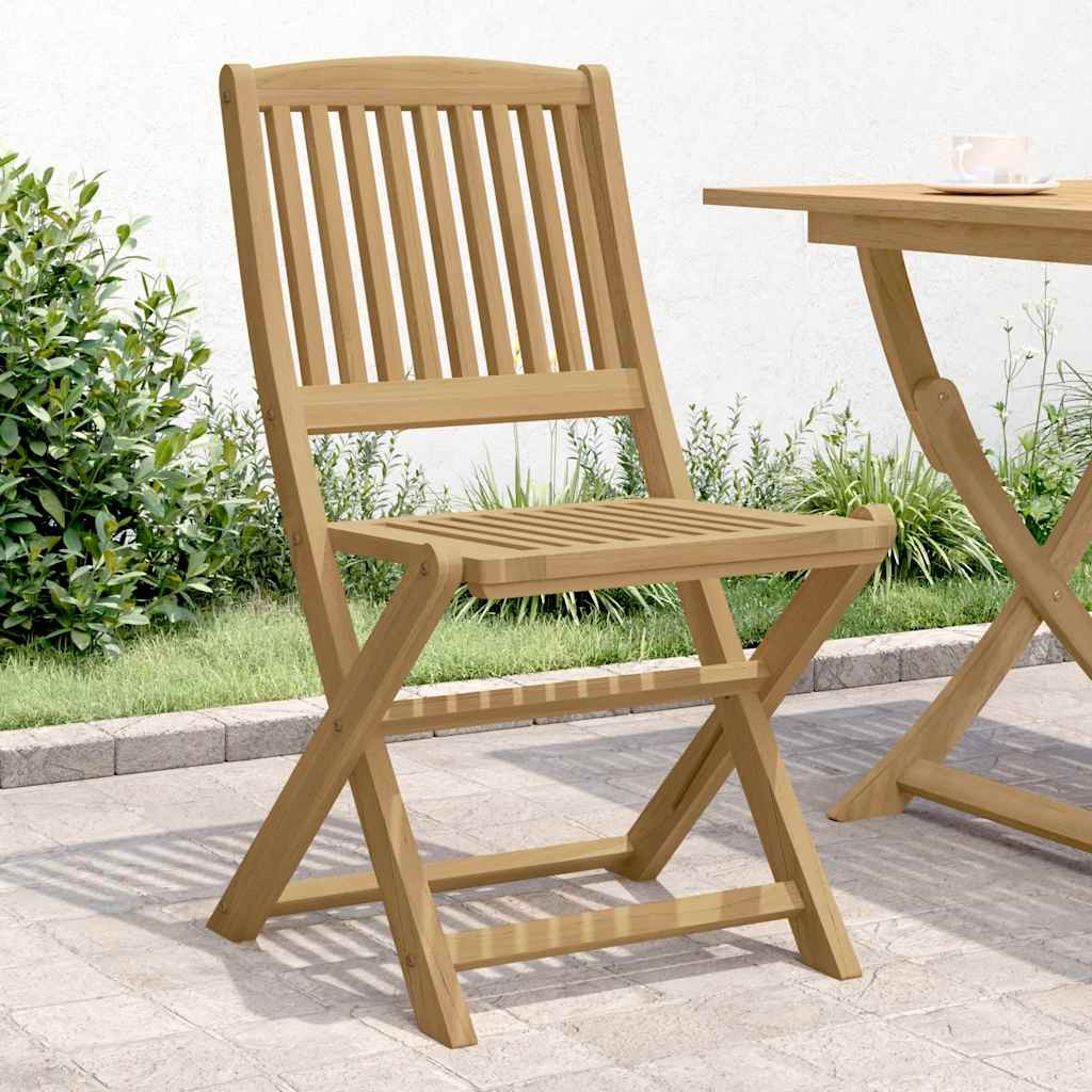 vidaXL Gartenstühle 4 Stk. Klappbar 44x50x88 cm Massivholz Akazie