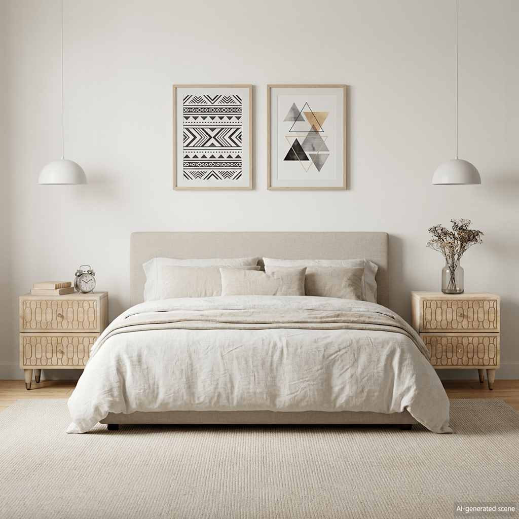 vidaXL Nachttische 2 Stk. 40x33x46 cm Massivholz Mango
