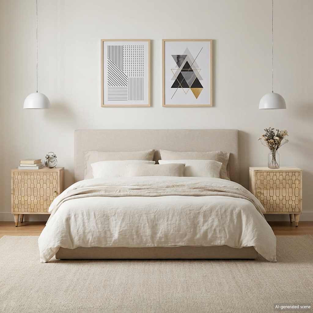 vidaXL Nachttische 2 Stk. 40x33x46 cm Massivholz Mango