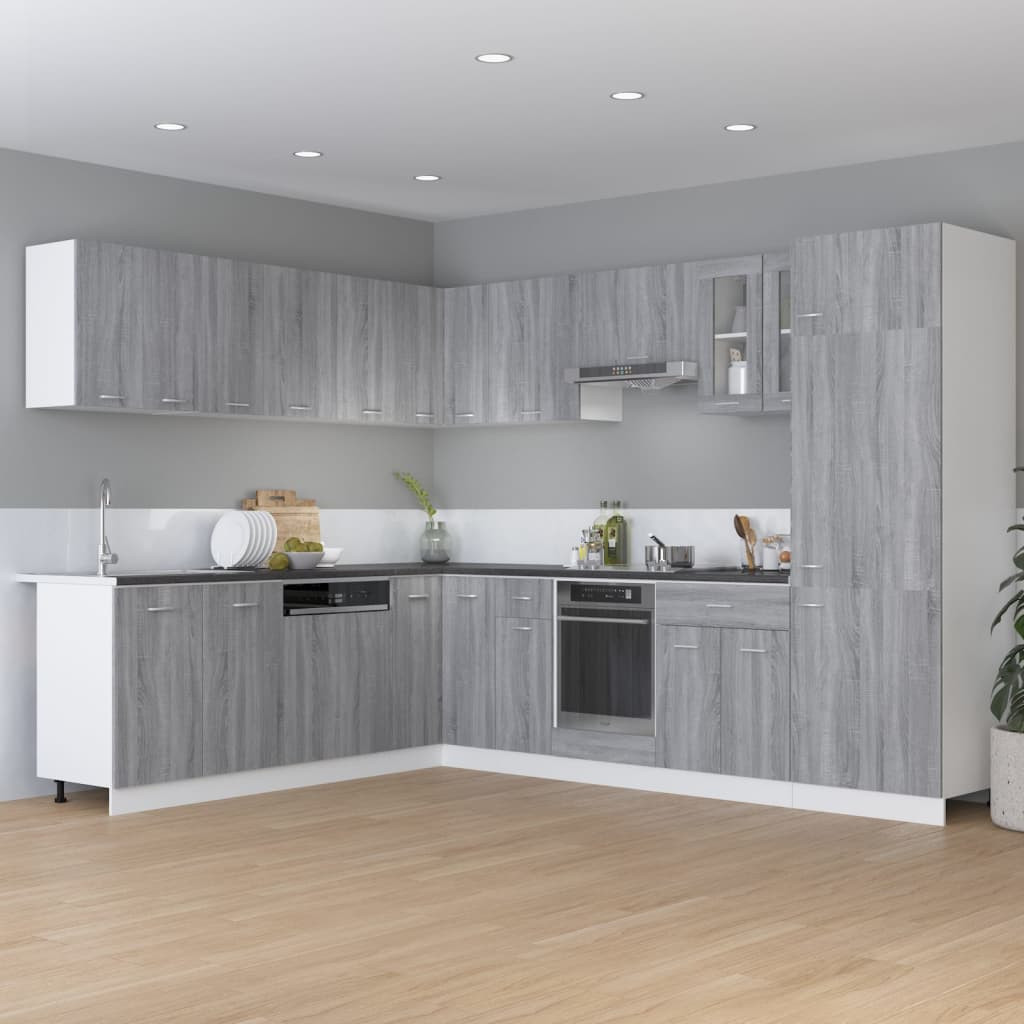 vidaXL Unterschrank mit Schublade Lyon Grau Sonoma 60x46x81,5 cm