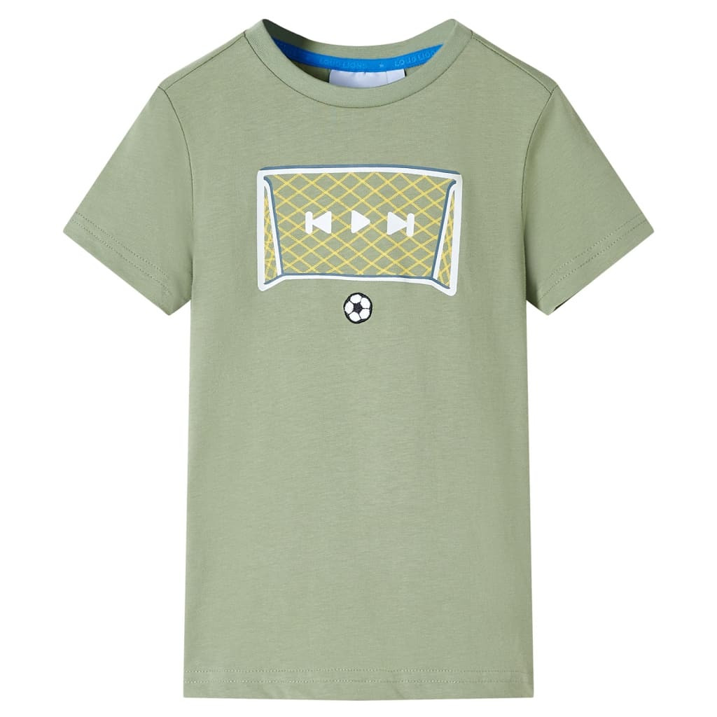 Kinder-T-Shirt Helles Khaki 116