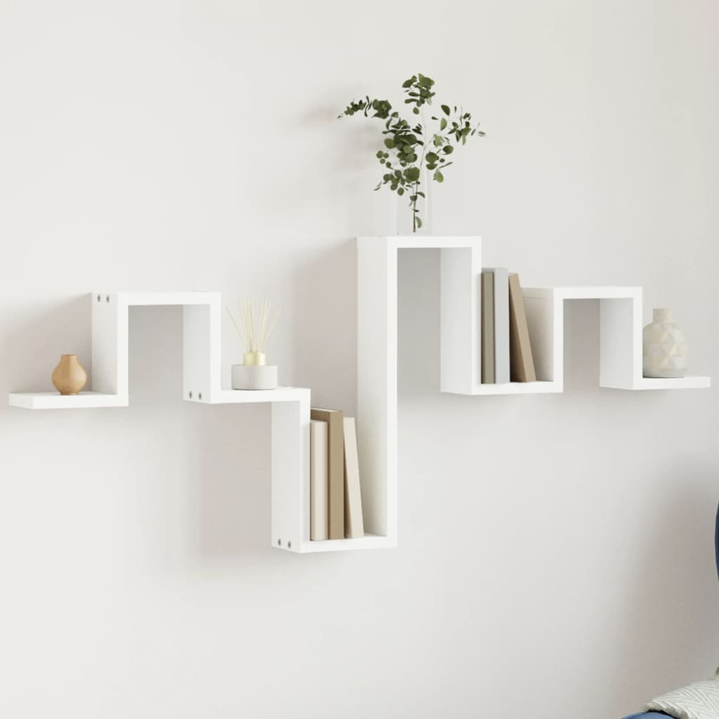 vidaXL Wandregal Weiß 104,5x10x43 cm Holzwerkstoff