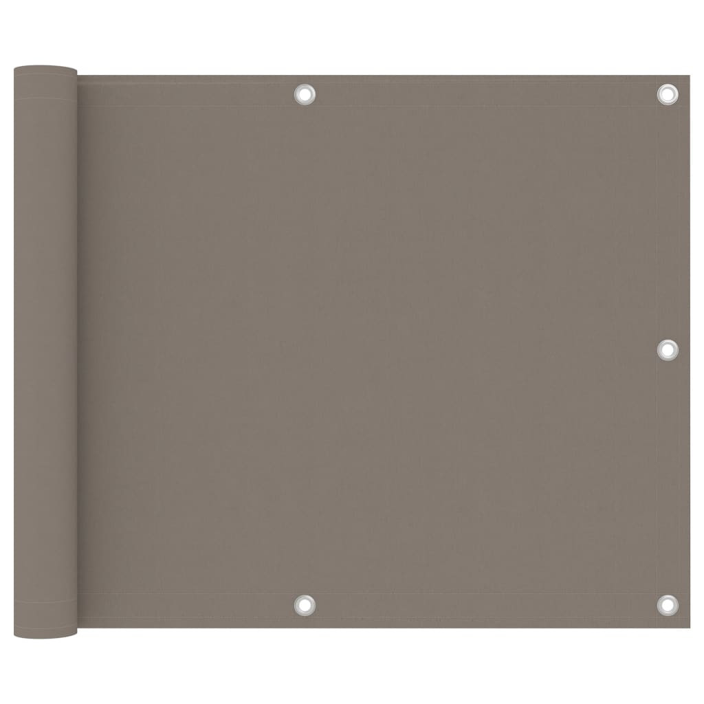 vidaXL Balkon-Sichtschutz Taupe 75x300 cm Oxford-Gewebe