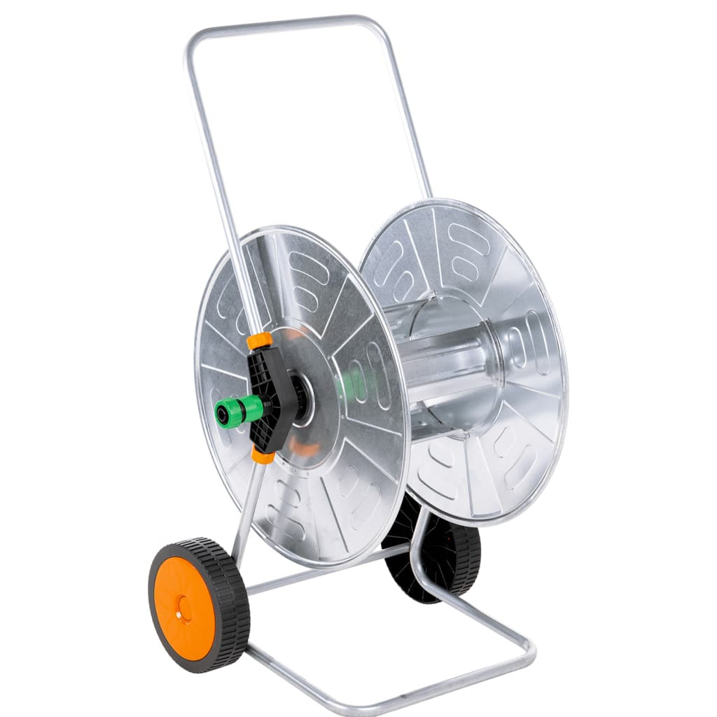 vidaXL Schlauchwagen für 110 m 1/2" oder 80 m 3/4" Schlauch Stahl