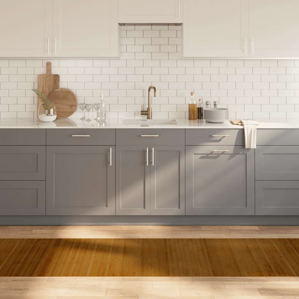 vidaXL Teppich Rechteckig Braun 70x400 cm Bambus