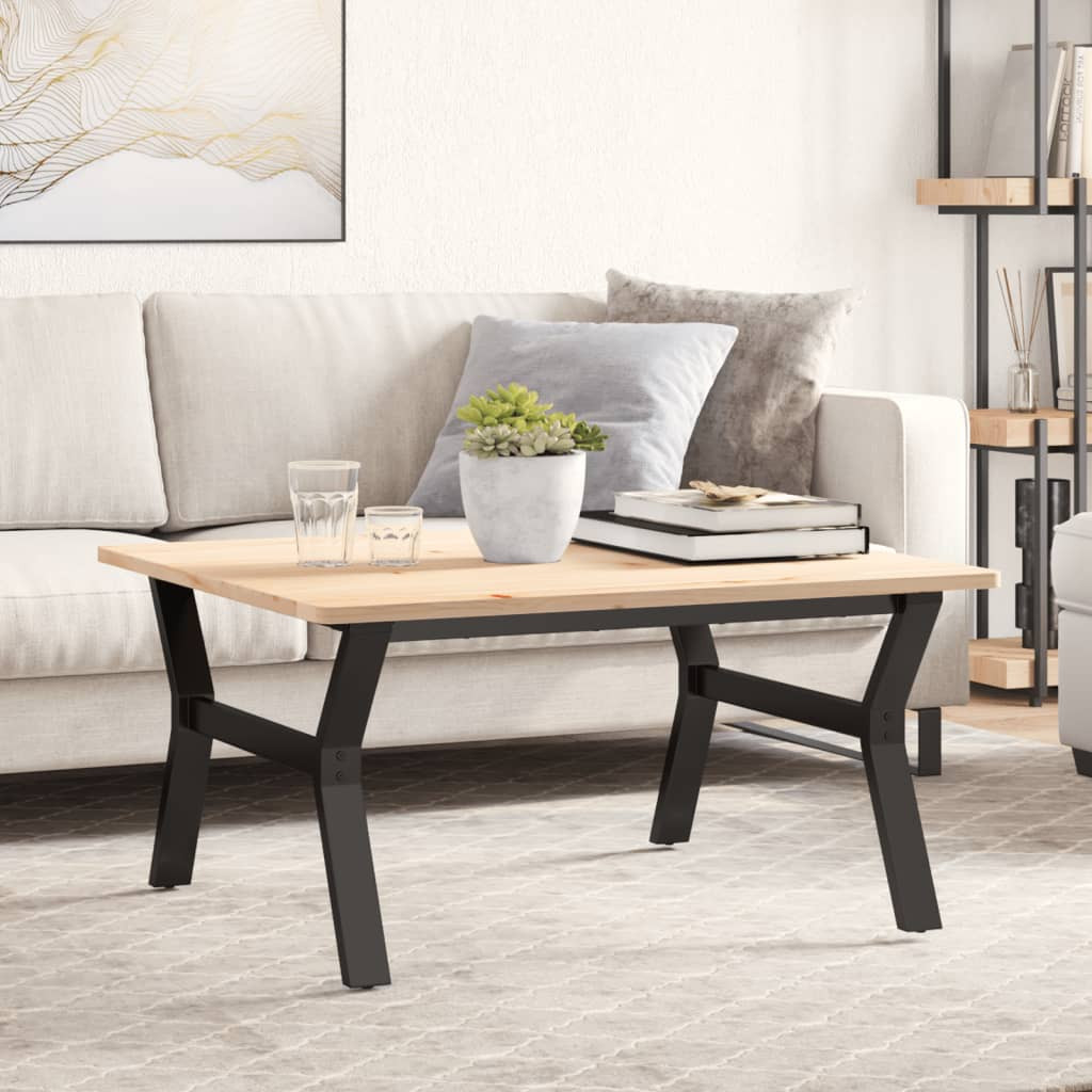 vidaXL Couchtisch-Gestell in Y-Form 80x70x43 cm Stahl