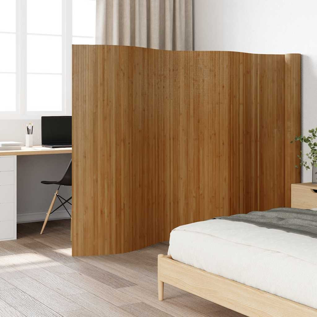 vidaXL Paravent Braun Breite 800 cm Höhe 165 cm Bambus