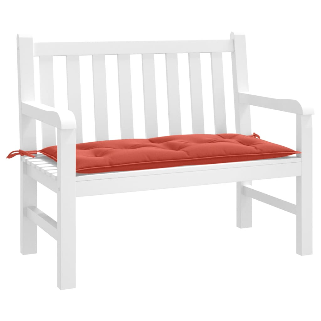 vidaXL Gartenbank-Auflage Melange Rot 100x50x7 cm Stoff