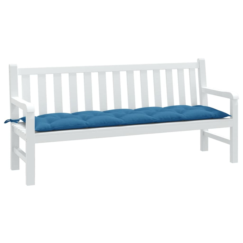 vidaXL Gartenbank-Auflage Melange Blau 180x50x7 cm Stoff