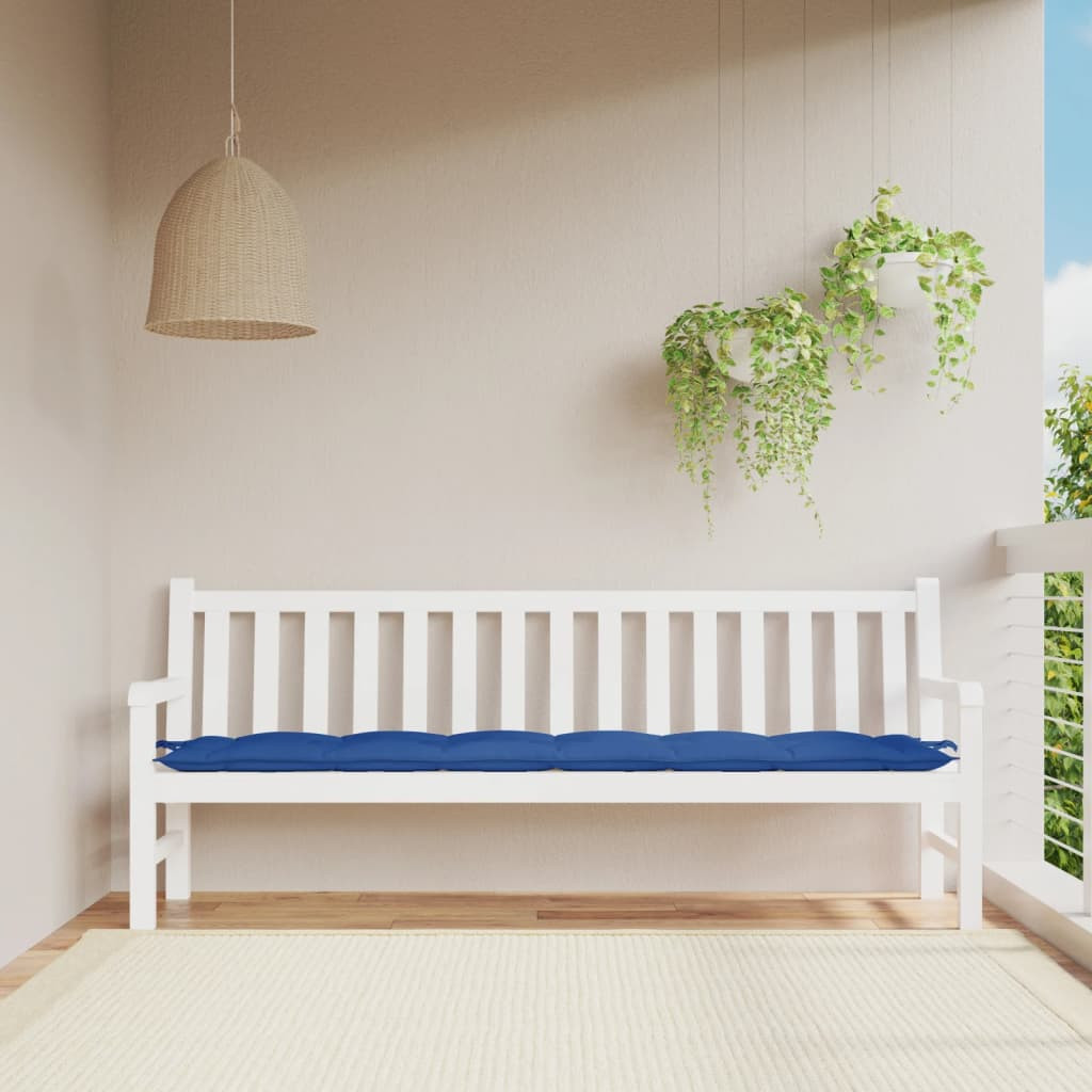 vidaXL Gartenbank-Auflage Königsblau 200x50x7 cm Oxford-Gewebe