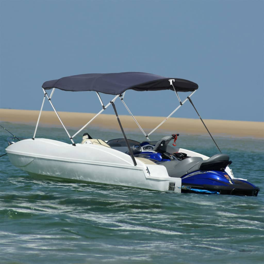 vidaXL 4-Bow Bimini-Top mit Seitenteilen 243x(185-198)x137 cm