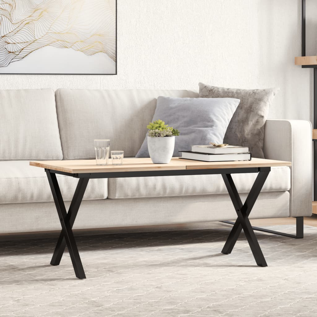 vidaXL Couchtisch-Gestell in X-Form 70x30x43 cm Stahl