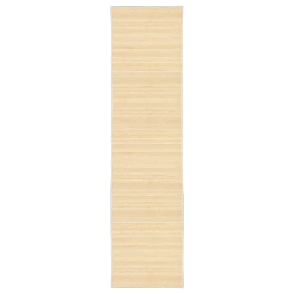 vidaXL Teppich Bambus 80x300 cm Natur