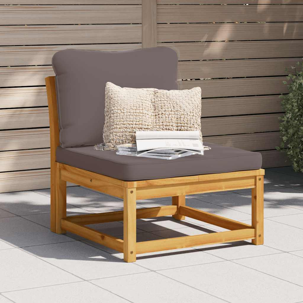 vidaXL Gartensofa mit Kissen Massivholz Akazie