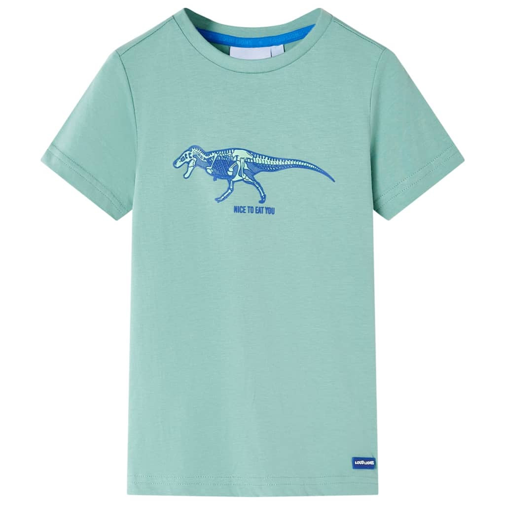 Kinder-T-Shirt Helles Khaki 128