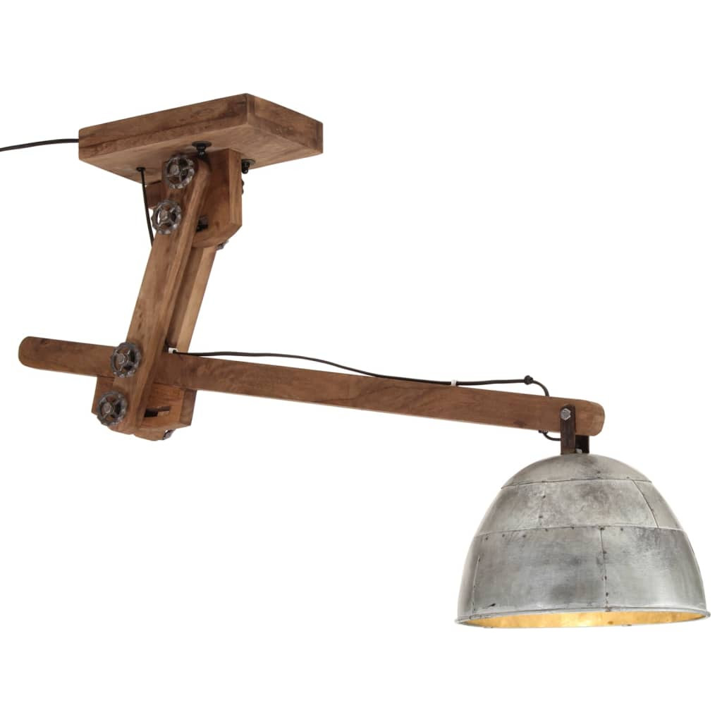 vidaXL Deckenleuchte 25 W Vintage Silbern 105x30x65-108 cm E27