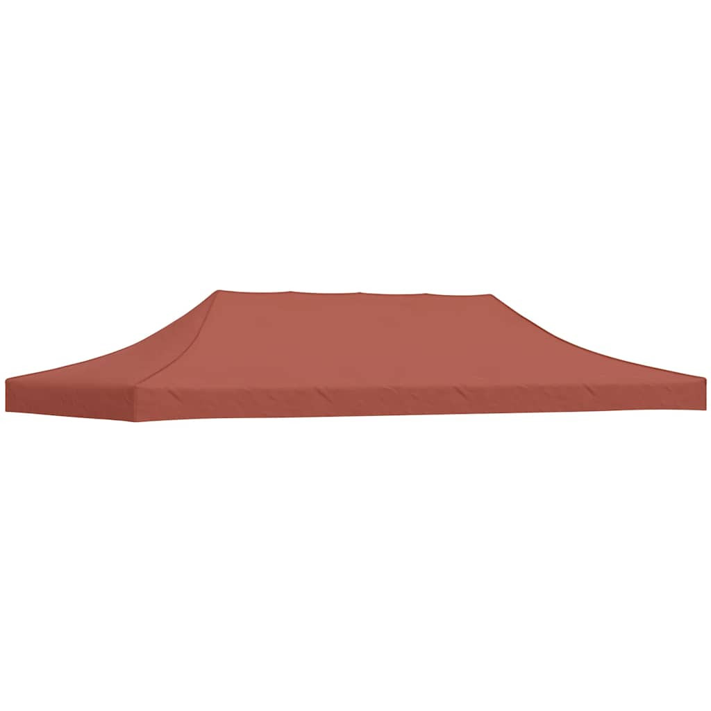 vidaXL Partyzelt-Dach 6x3 m Terrakotta-Rot 270 g/m²
