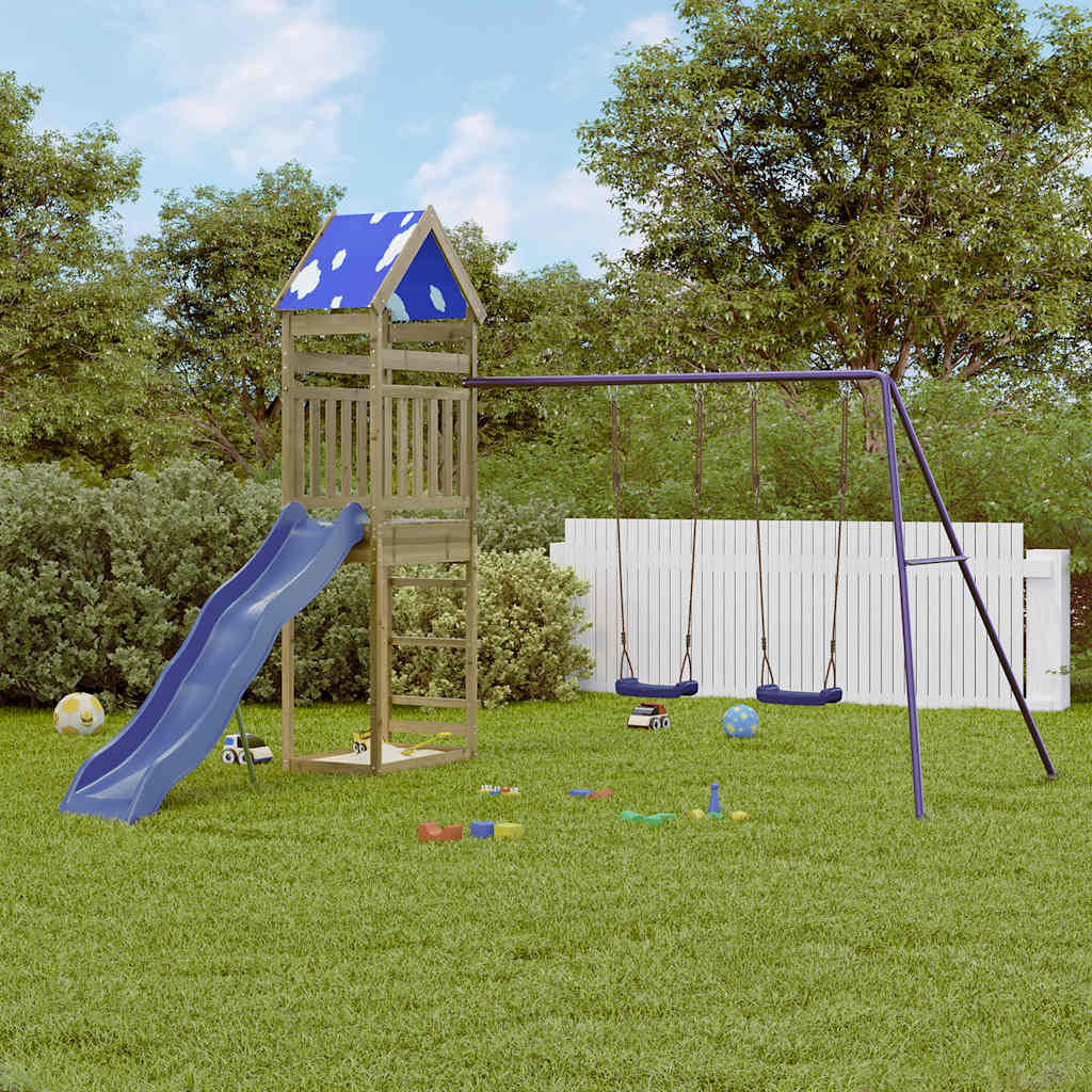 vidaXL Spielturm Imprägniertes Kiefernholz
