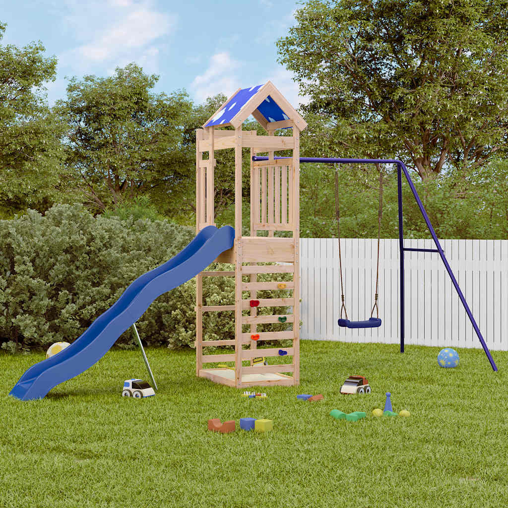 vidaXL Spielturm Massivholz Kiefer