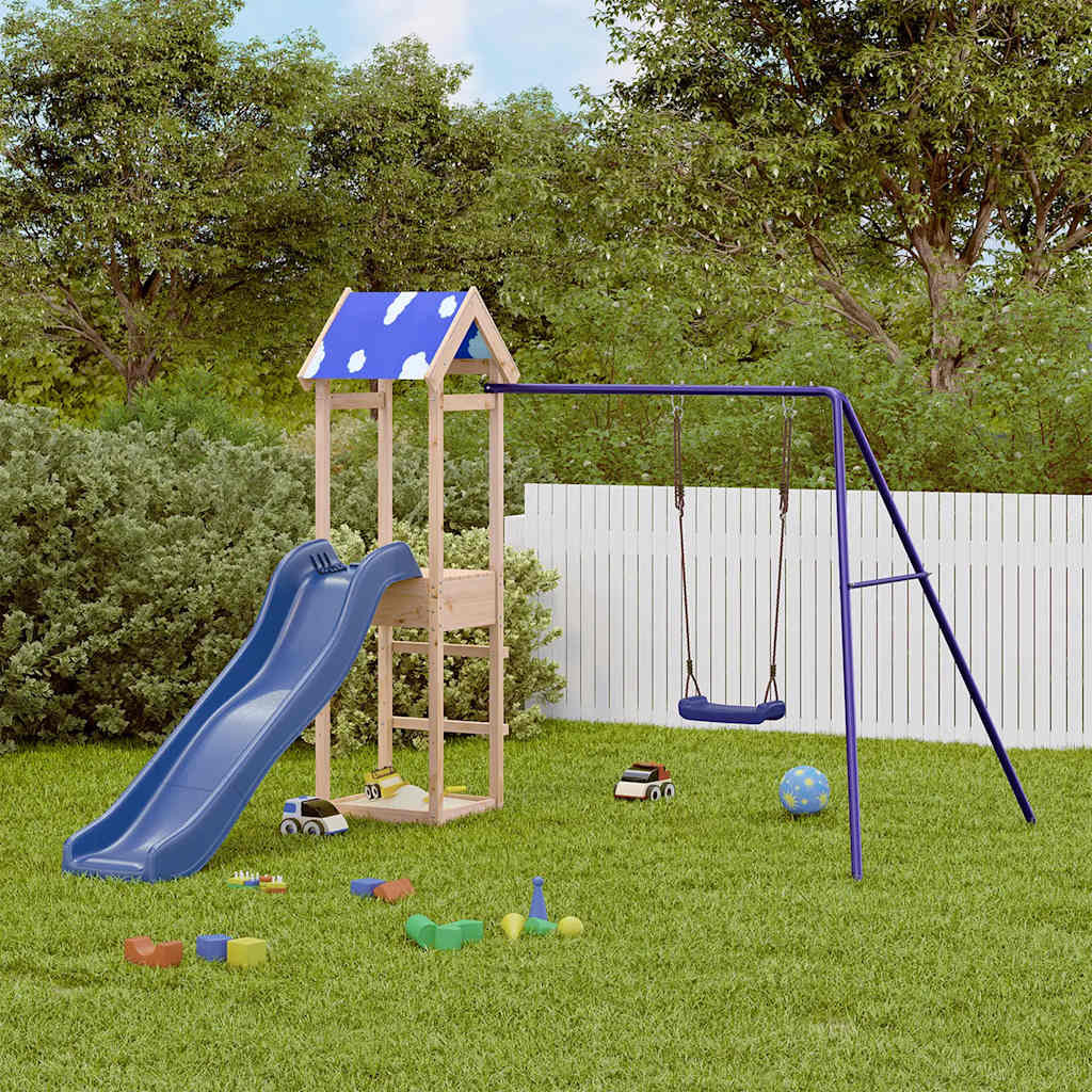 vidaXL Spielturm Massivholz Kiefer