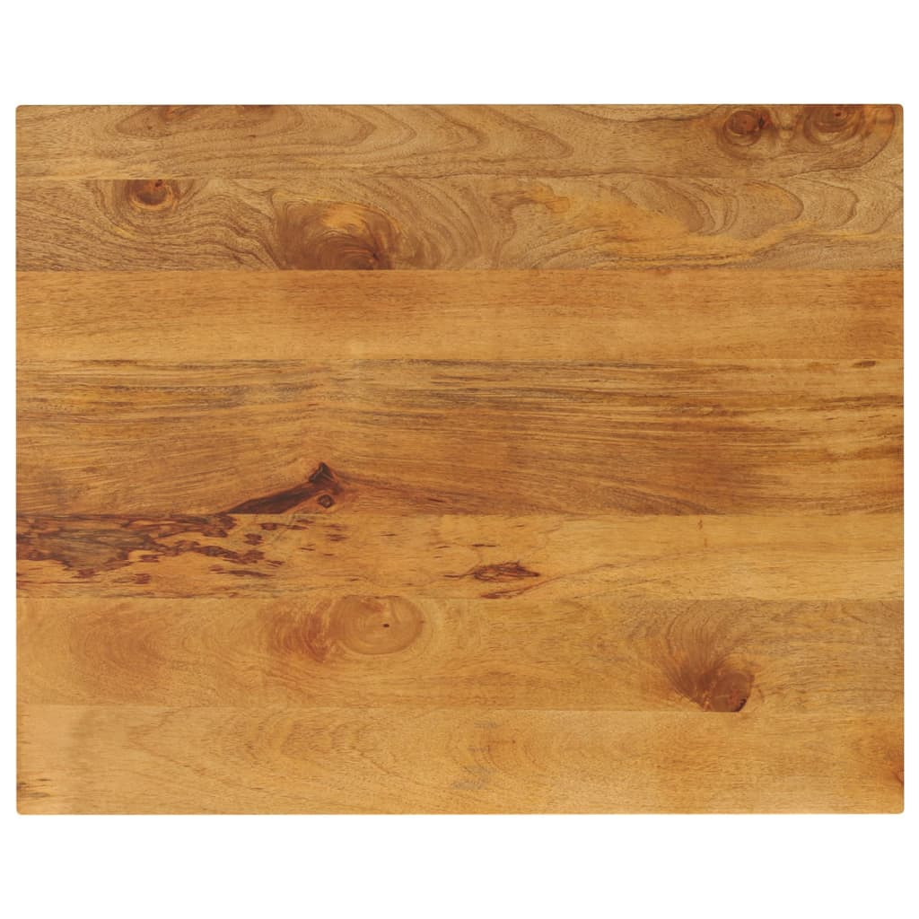 vidaXL Tischplatte 100x80x2,5 cm Rechteckig Massivholz Mango