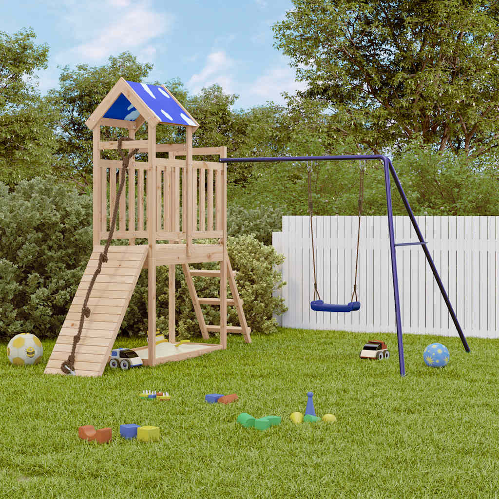 vidaXL Spielturm Massivholz Kiefer