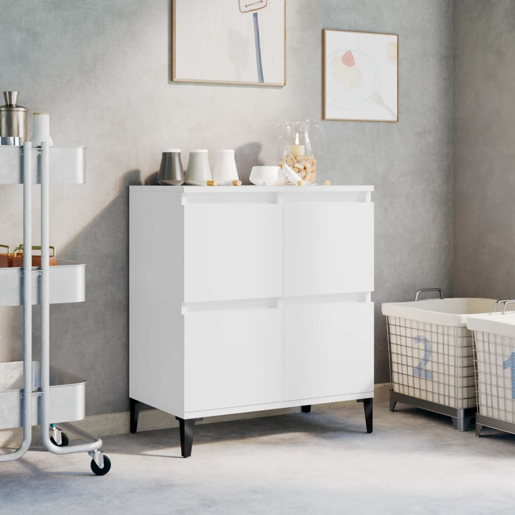 vidaXL Sideboard Weiß 60x35x70 cm Holzwerkstoff