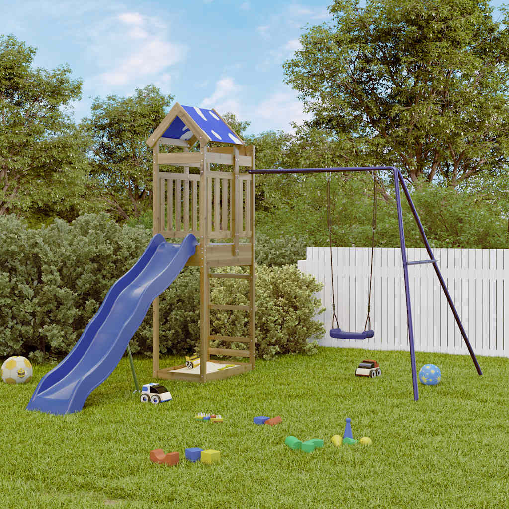 vidaXL Spielturm Imprägniertes Kiefernholz