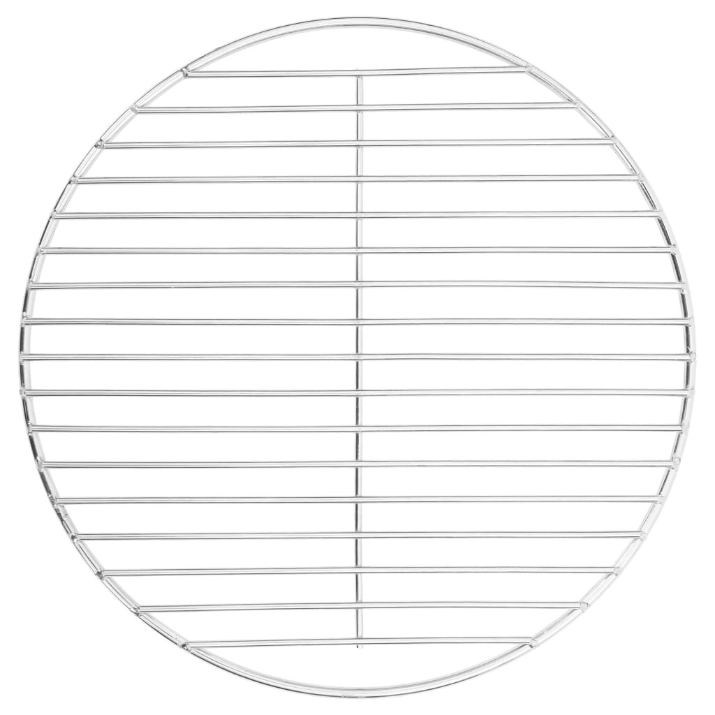 vidaXL BBQ Grillrost rund Ø37 cm 304 Edelstahl