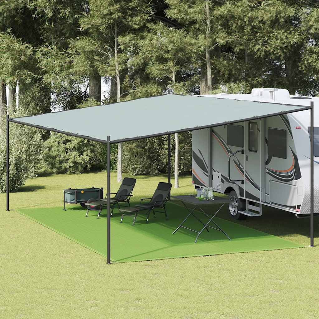 vidaXL Zeltteppich Hellgrün 400x700 cm HDPE
