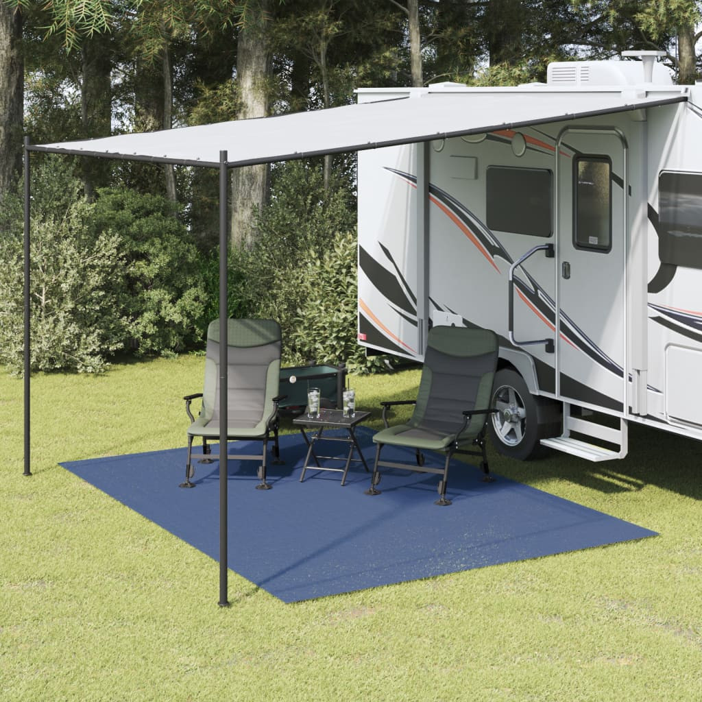 vidaXL Zeltteppich Blau 3,5x2,5 m
