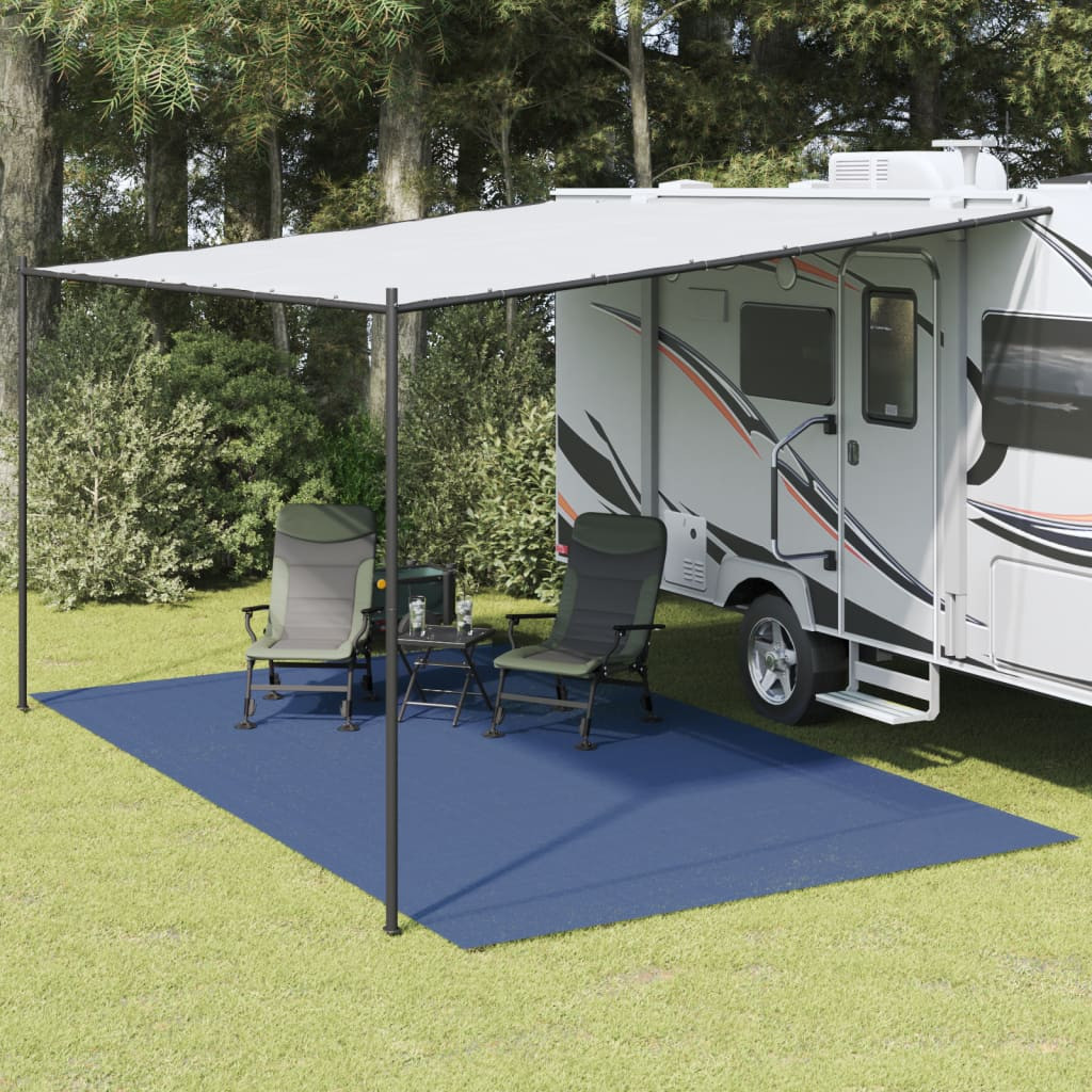 vidaXL Zeltteppich Blau 5x3 m