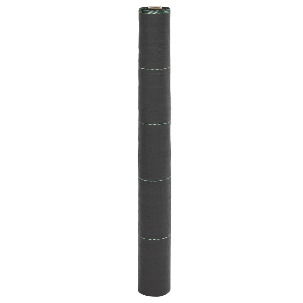 vidaXL Unkrautvlies Schwarz 1x10 m PP