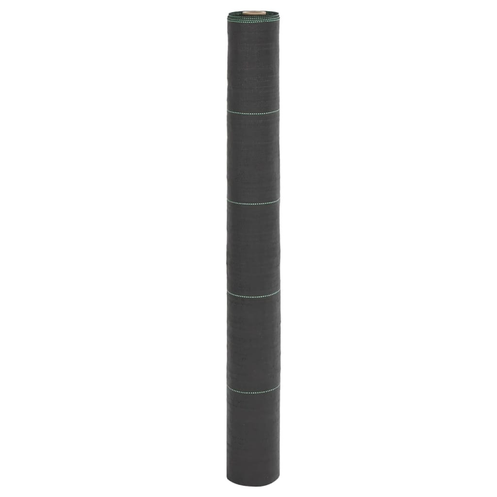 vidaXL Unkrautvlies Schwarz 1x50 m PP