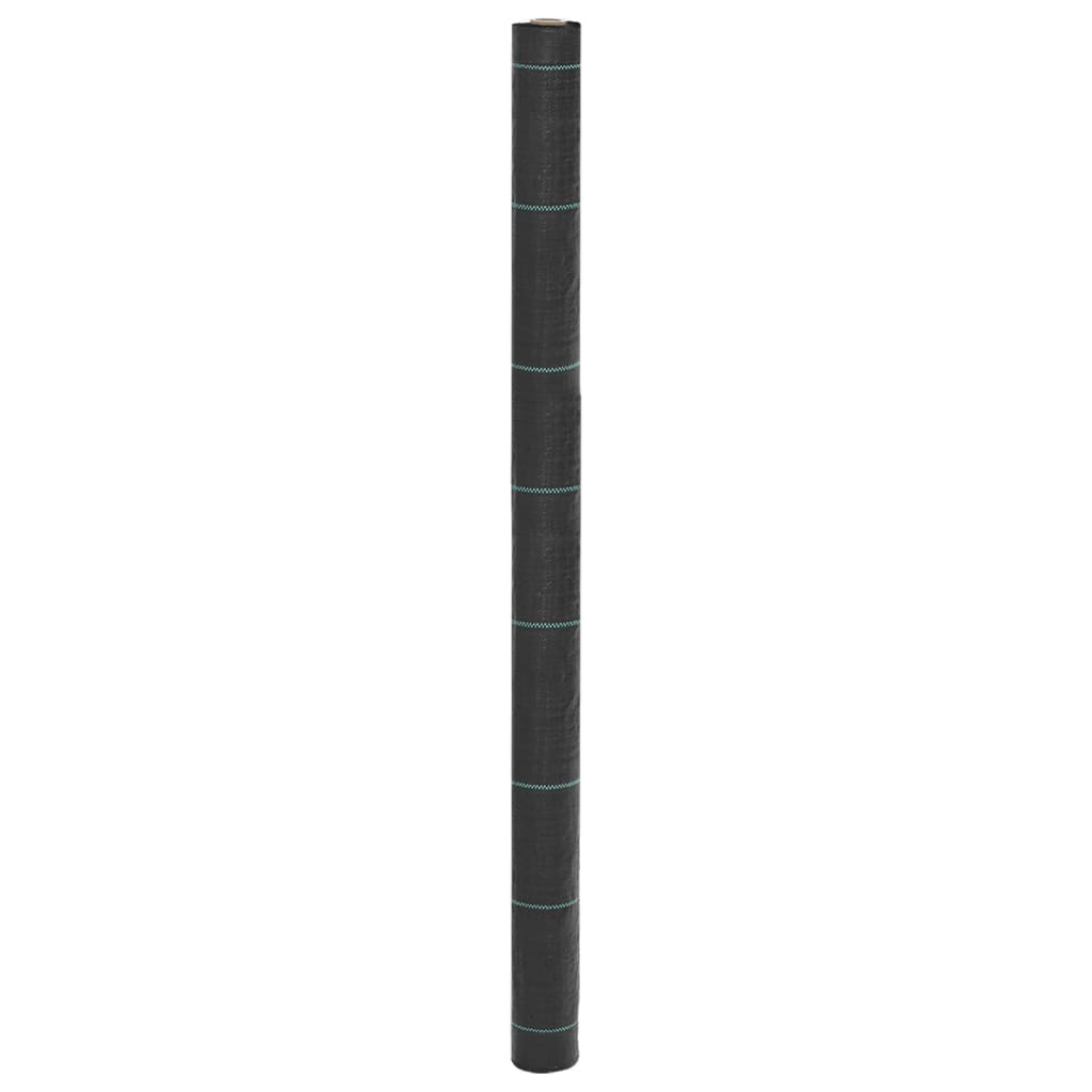 vidaXL Unkrautvlies Schwarz 1,5x5 m PP