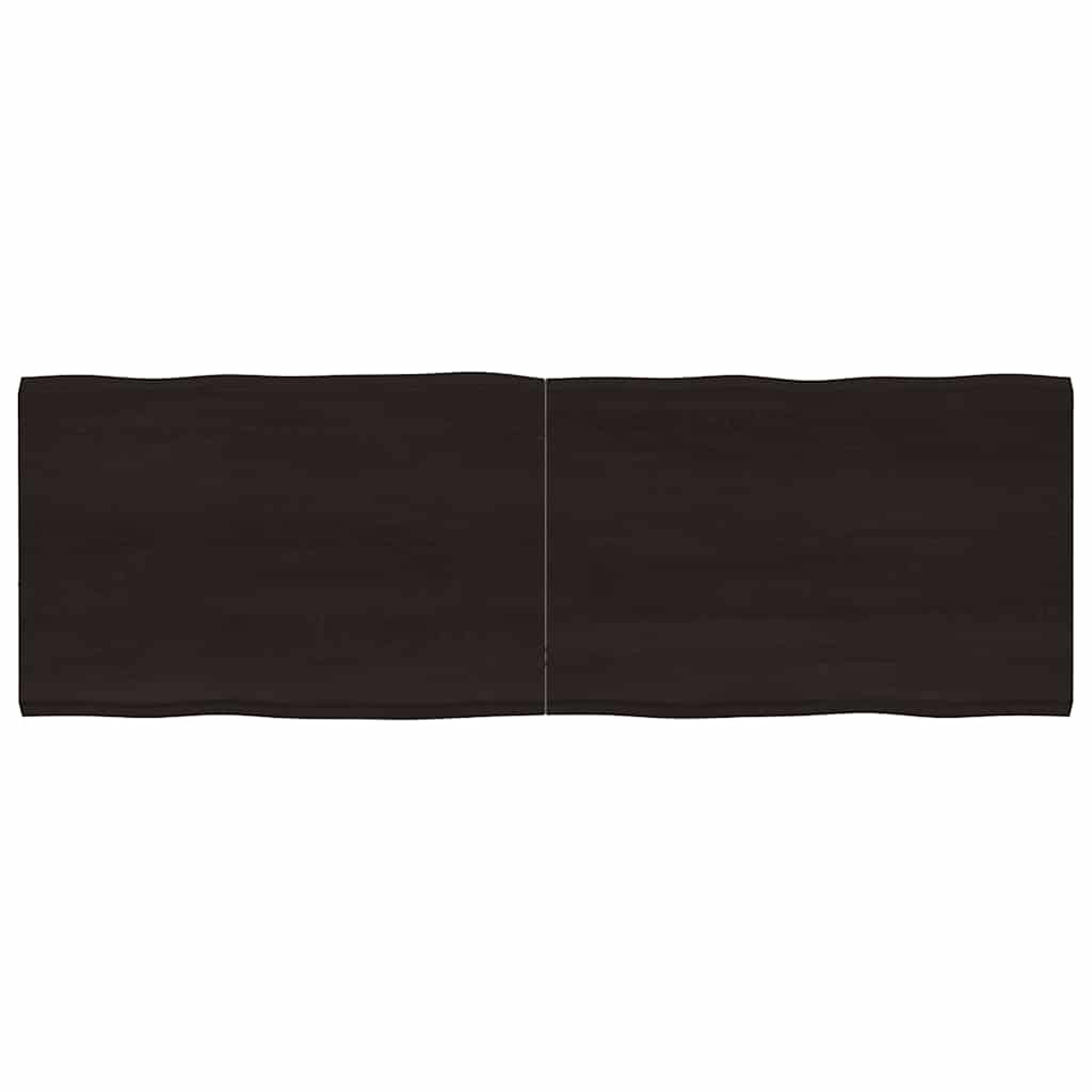 vidaXL Tischplatte 180x60x(2-4) cm Massivholz Behandelt Baumkante