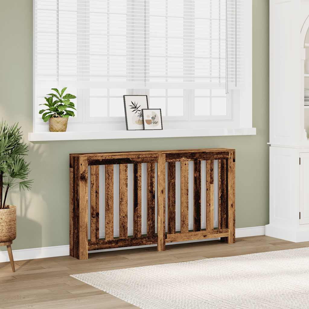 vidaXL Heizkörperverkleidung Altholz-Optik 149x20x82 cm Holzwerkstoff